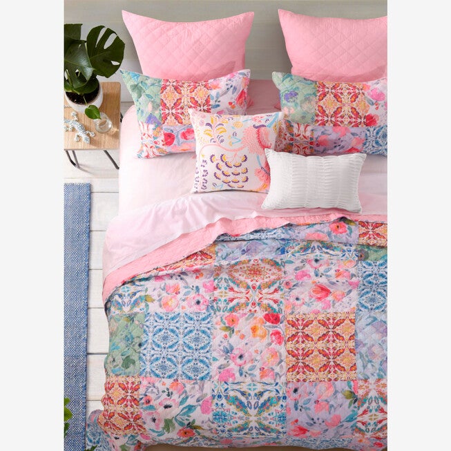 Joanna's Garden Quilt Set , PINK, hi-res image number null