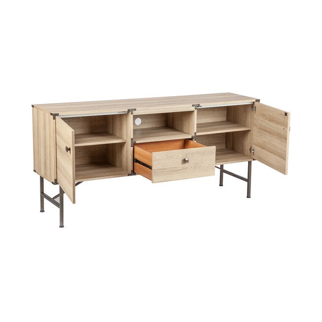 Langer Light Oak Media Console Mediaconsole, , alternate image number 3