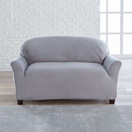 BrylaneHome® Studio Vera Stretch Velvet Loveseat Slipcover, BrylaneHome® Studio Vera Stretch Velvet Loveseat Slipcover,