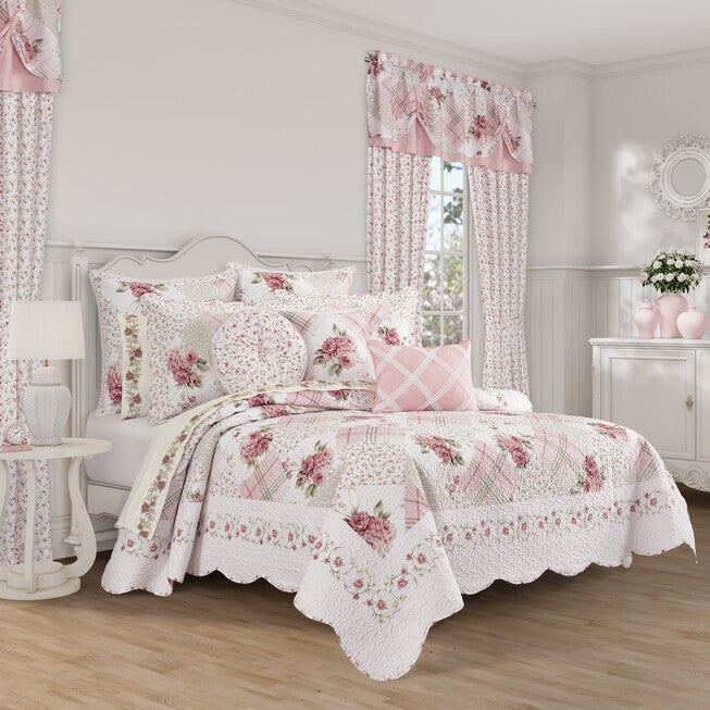 Bungalow 3 Piece Quilt Set, ROSE, hi-res image number null