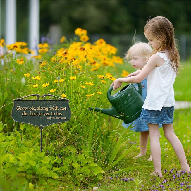 Grow Old Along With Me Garden Poem Sign, , alternate image number null