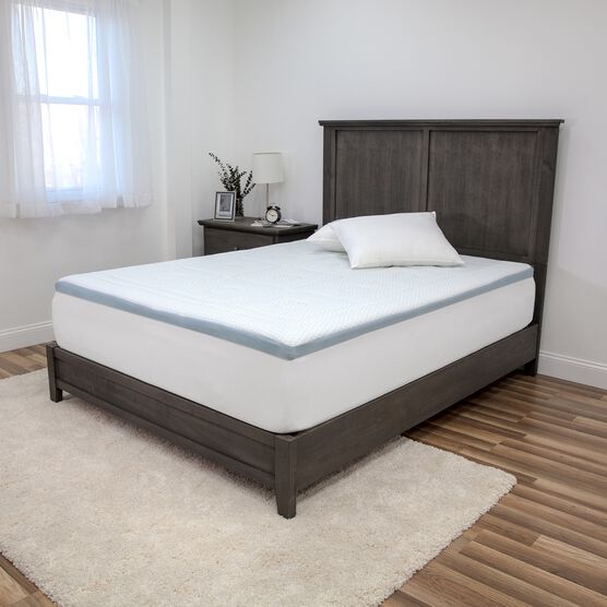 SensorPEDIC SensorCOOL 3-Inch Gel-Infused Memory Foam Mattress Topper, , on-hover image number null
