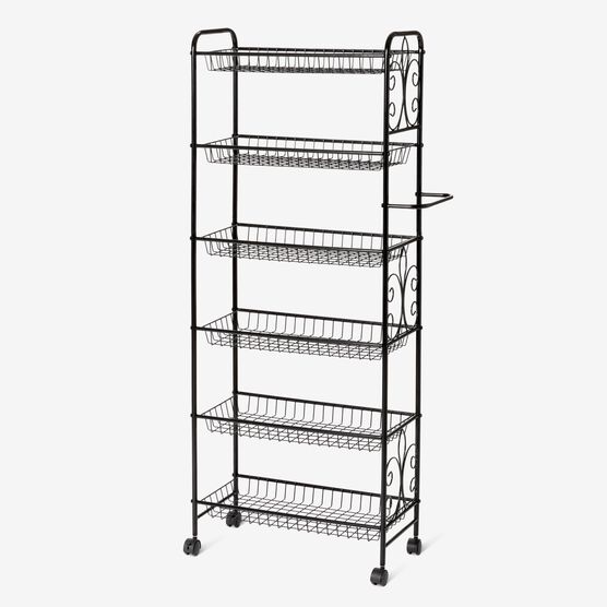 Scroll 6-Tier Kitchen Cart, , alternate image number null