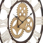 Brown Industrial Metal Wall Clock, , alternate image number null