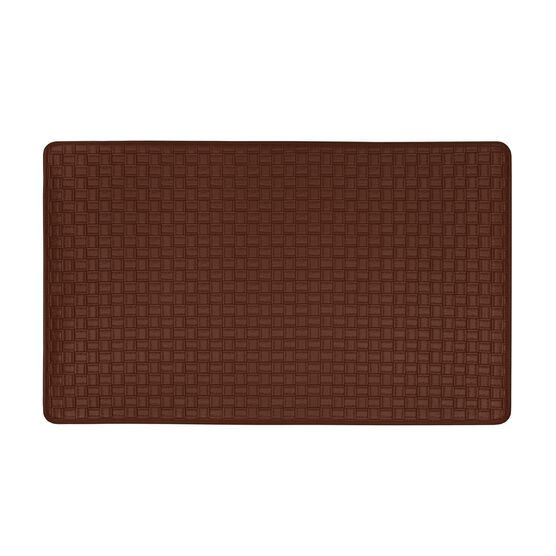 Woven Embossed Faux Leather Anti Fatigue Mat, LAVA, hi-res image number null
