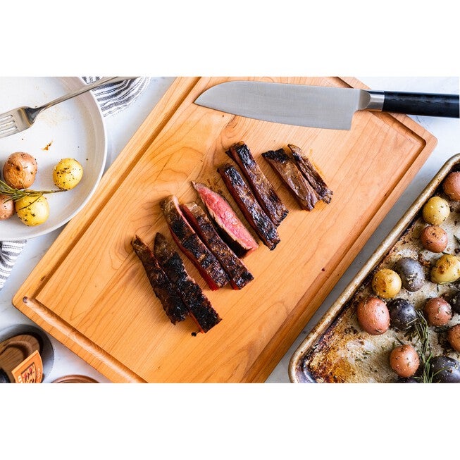 Delice Cherry Rectangle Cutting Board with Juice Drip Groove, , alternate image number 8