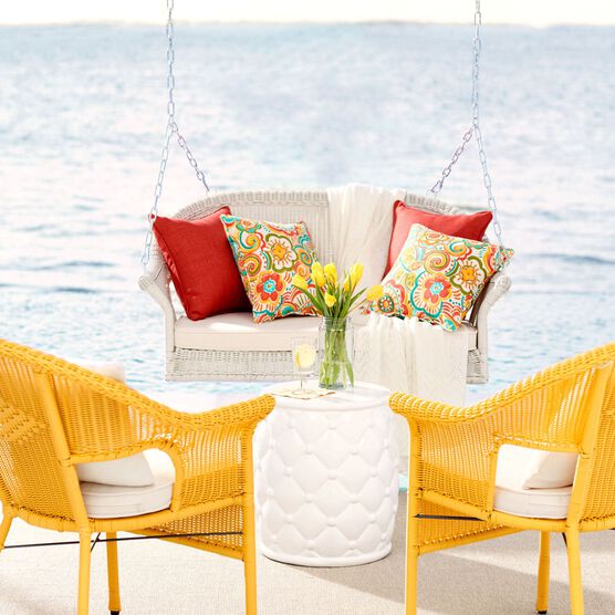 Roma Resin Wicker Porch Swing, Roma Resin Wicker Porch Swing,