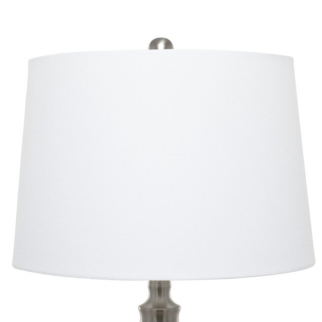 Set Of 3 Silver Coastal Table Lamp, , alternate image number 9