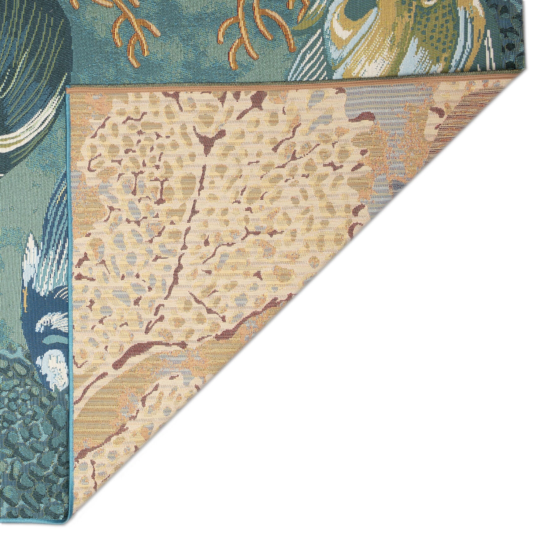 Marina Fish Indoor/Outdoor Area Rug Aqua, , on-hover image number 1