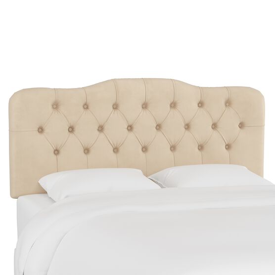 Velvet Tufted Headboard, VELVET PEARL, hi-res image number null
