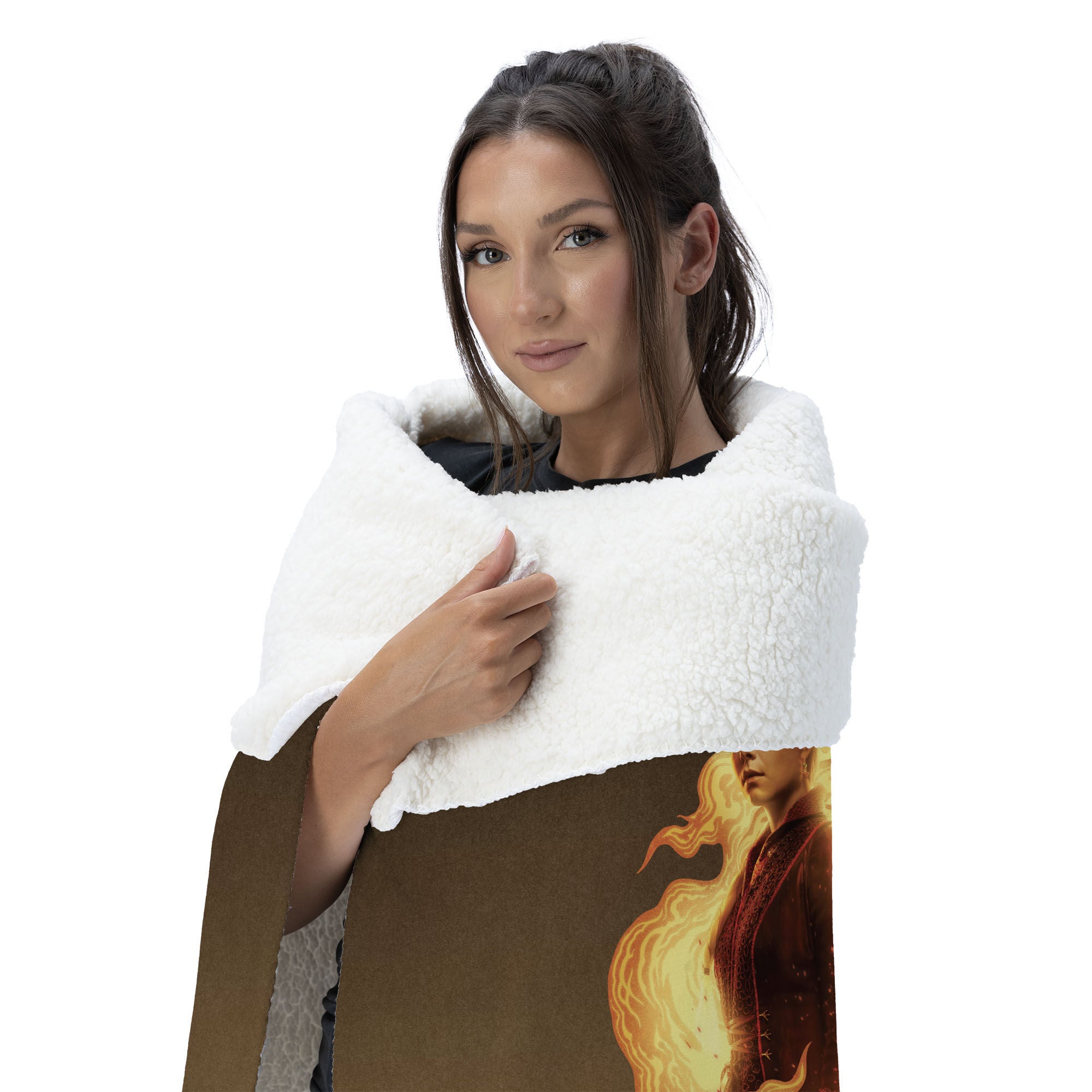 Warner Bros. House of the Dragon Fire and Blood Reigns Silk Touch Sherpa Throw Blanket 50x60 Inches, HOUSE DRAGON, alternate image number 2