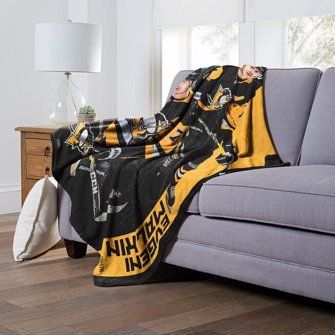 Nhl 575 Penguins- Evgeni Malkin Silk Touch Throw Blanket, , alternate image number 3