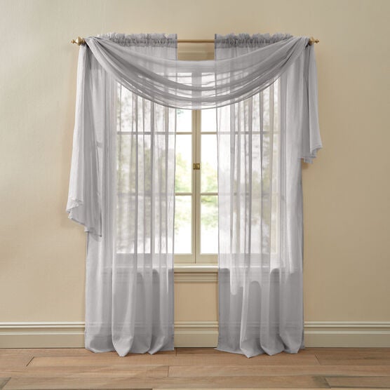 BH Studio Crushed Voile Scarf Valance, BH Studio Crushed Voile Scarf Valance,