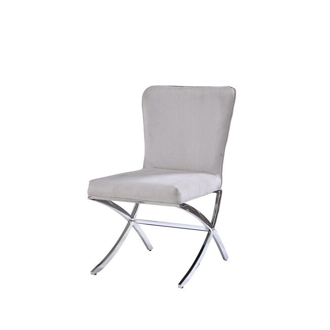 Side Chair (Set-2), VELVET CHROME, hi-res image number null