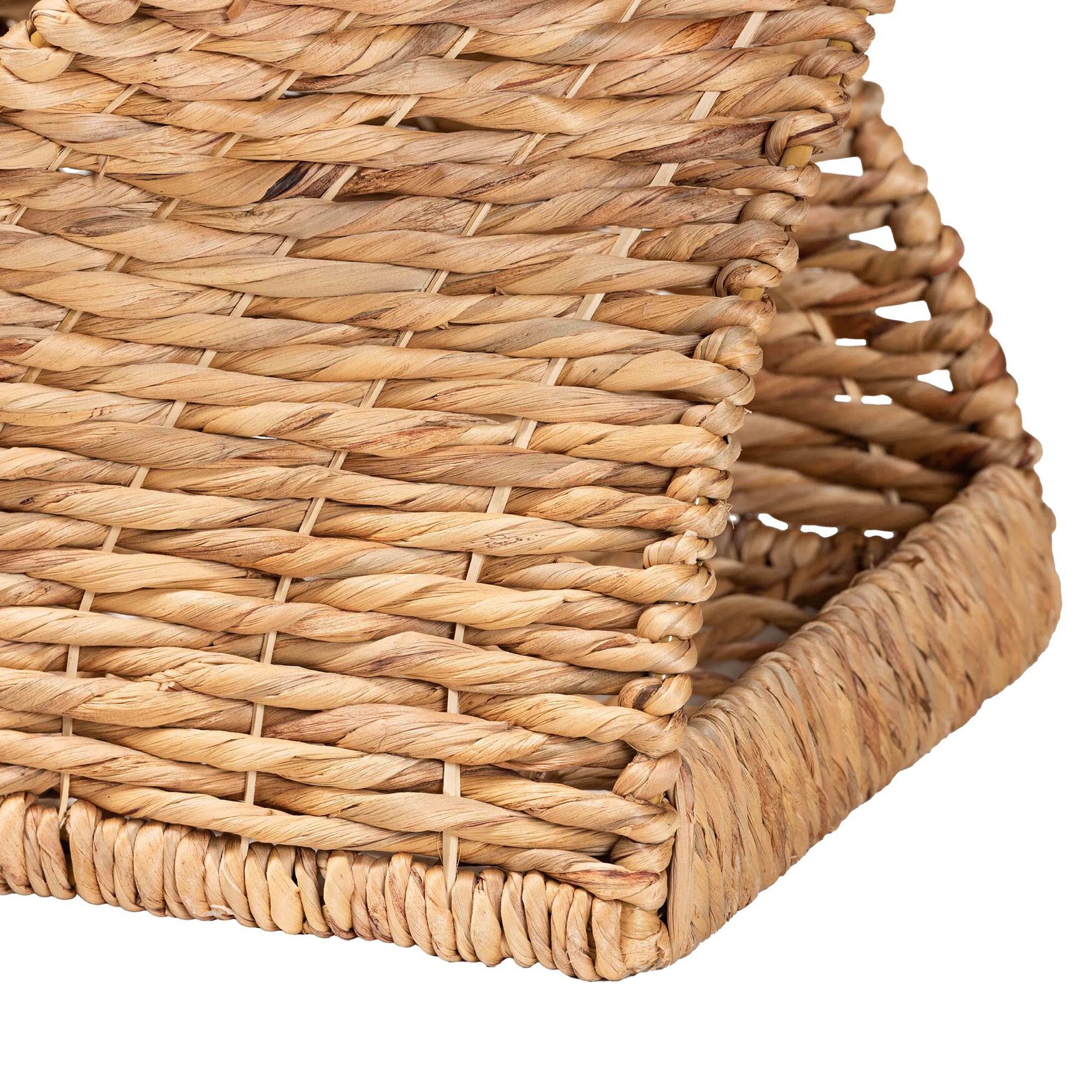 Pelleas Modern Bohemian Natural Brown Seagrass and Wood End Table, , alternate image number 9