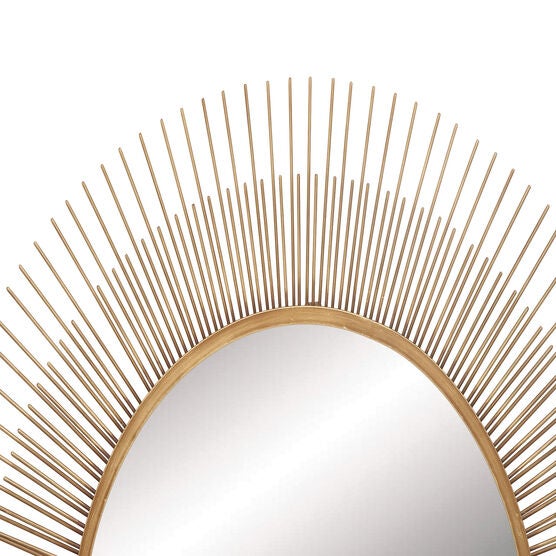 Gold Modern Metal Wall Mirror, , alternate image number null