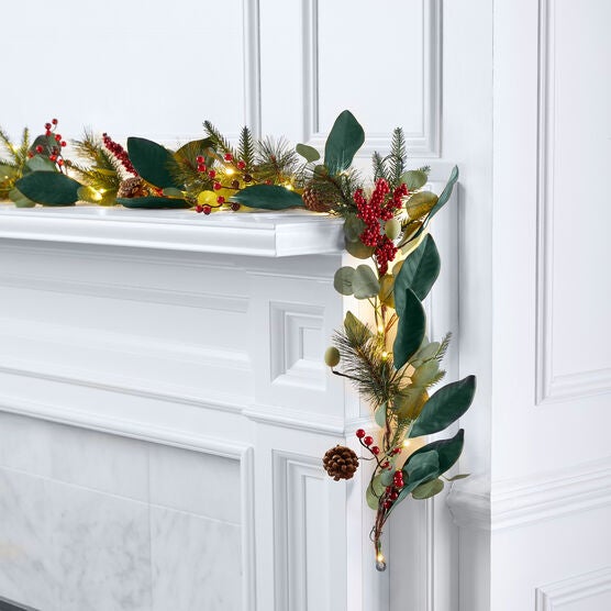 9' Pre-Lit Mari Garland, , on-hover image number null