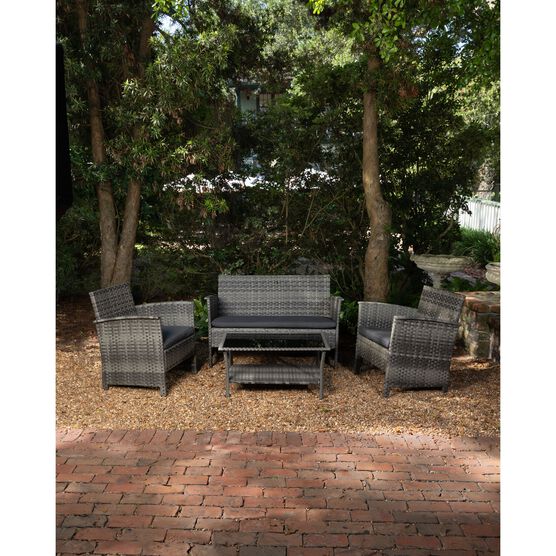Jareth Wicker Patio Set in Gray, , on-hover image number null