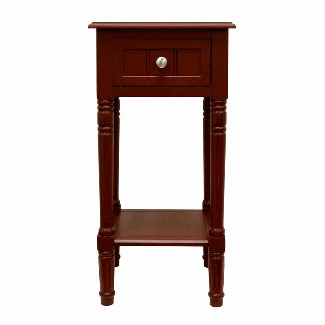 28 inches" Red Square Accent Table , RED, hi-res image number 0