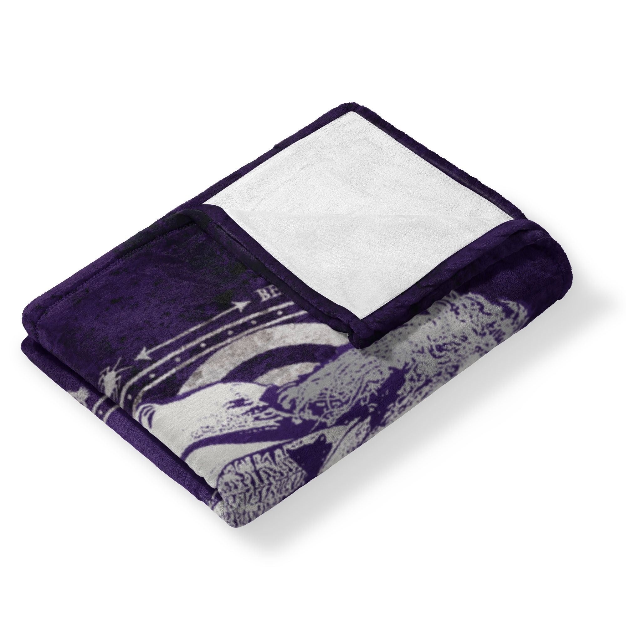 Warner Bros. Beetlejuice Big Dark Room Silk Touch Throw Blanket 40X50 Inches, PURPLE, alternate image number 3