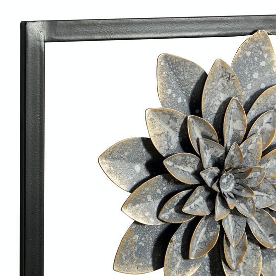 Set Of 2 Grey Metal Contemporary Wall Decor, , alternate image number null