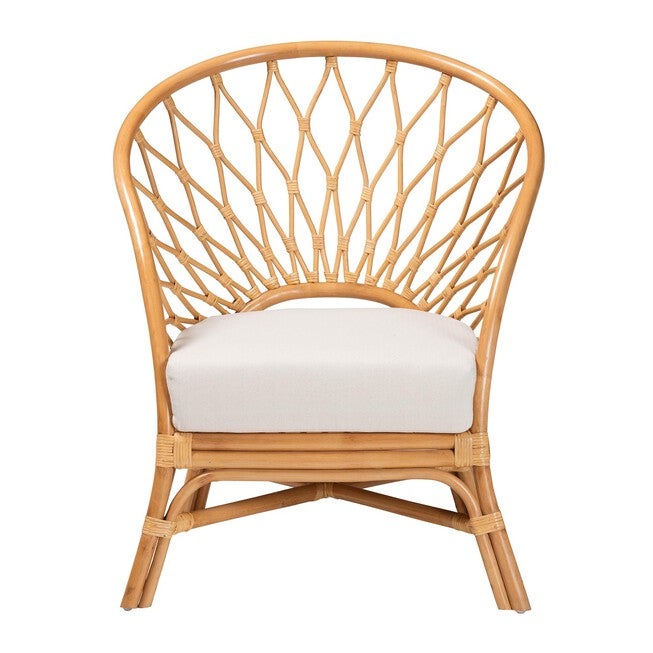 Emmeline Bohemian Honey Rattan Accent Chair, , on-hover image number null