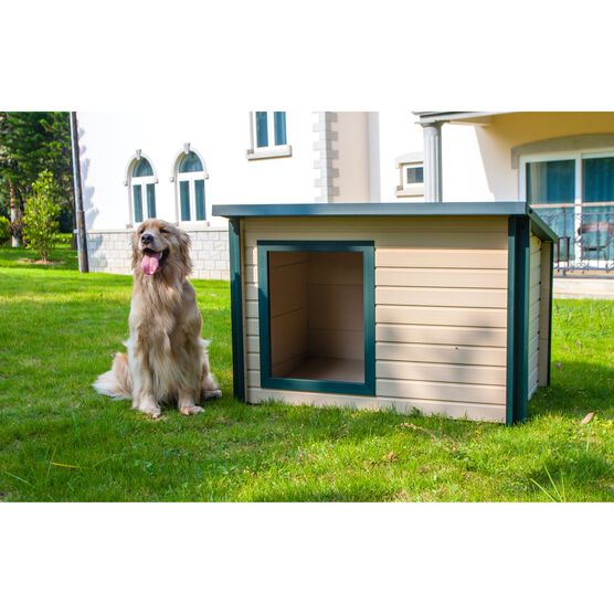 Rustic Lodge Pet Dog House, , alternate image number null