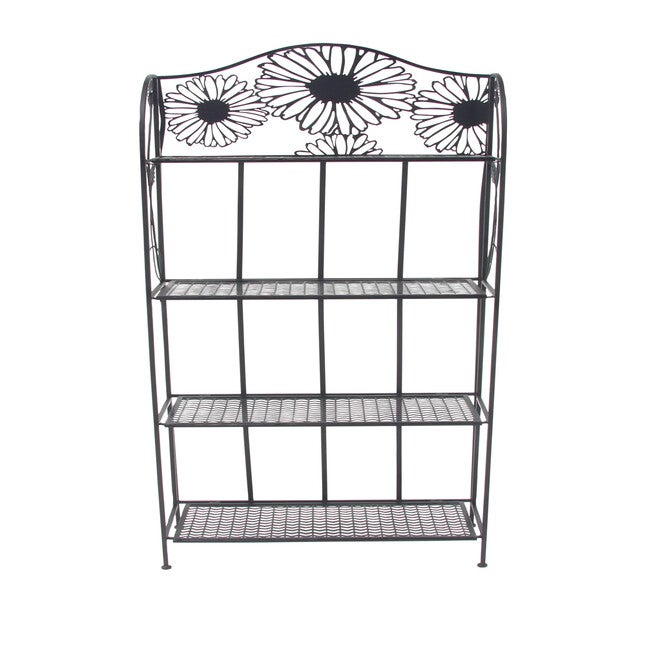Black Iron Traditional Baker'S Rack, BLACK, hi-res image number 0