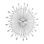 Silver Metal Modern Wall Clock, , alternate image number null
