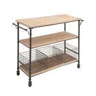 Brown Industrial Metal Storage Cart, 32 x 48, , alternate image number null