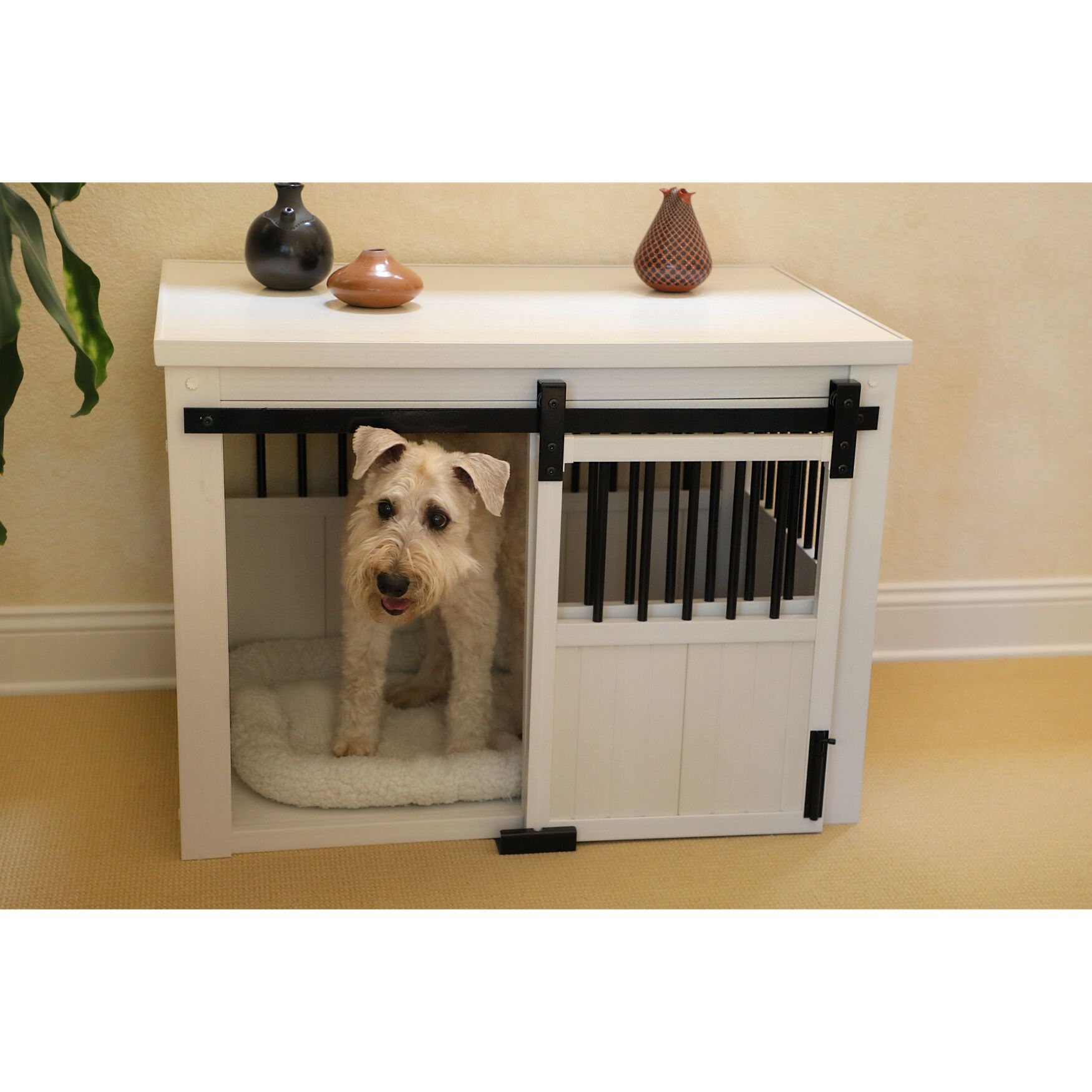New Age Pet&reg; Homestead Dog Crate, ANTIQUE WHITE, hi-res image number 0