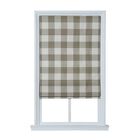 Cordless Plaid Flat Roman Shade, SAGE, hi-res image number null