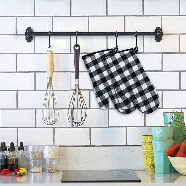 Buffalo Check Oven Mitt 7-in x 13-in - Set of Two, , alternate image number 3