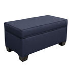 Upholstered Storage Bench in Linen, , alternate image number null