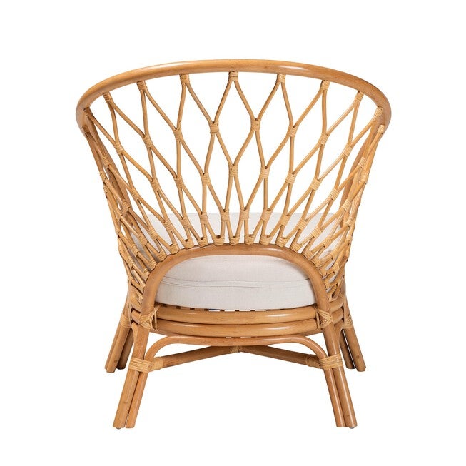 Emmeline Bohemian Honey Rattan Accent Chair, , alternate image number null