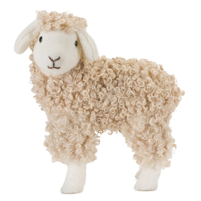 Sheep (Set of 2) 9.5 inchesL x 10.5 inchesH, 9 inchesL x 10.75 inchesH Foam/Fabric, BEIGE, alternate image number null