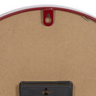 Round Red Wood Kensington Station Wall Clock, , on-hover image number null