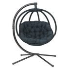 Hanging Ball Chair with Stand in Overland Black, , alternate image number null