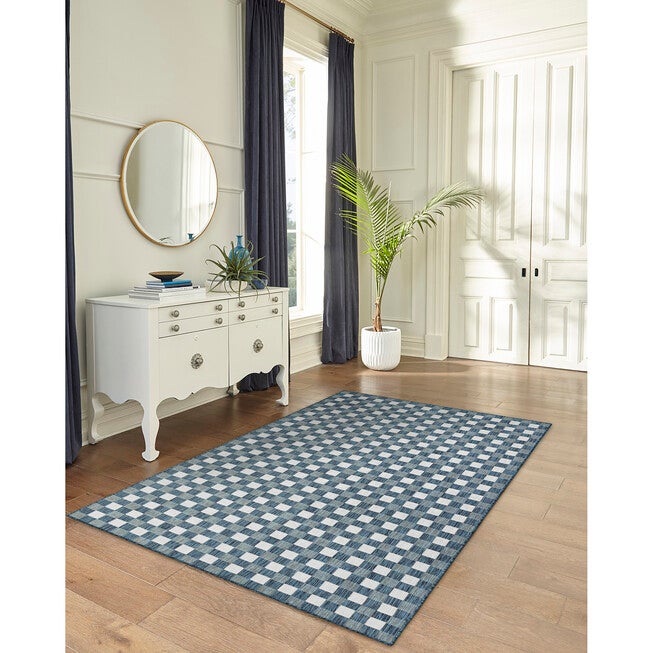 Liora Manne Carmel Gingham Indoor/Outdoor Rug, , on-hover image number 1