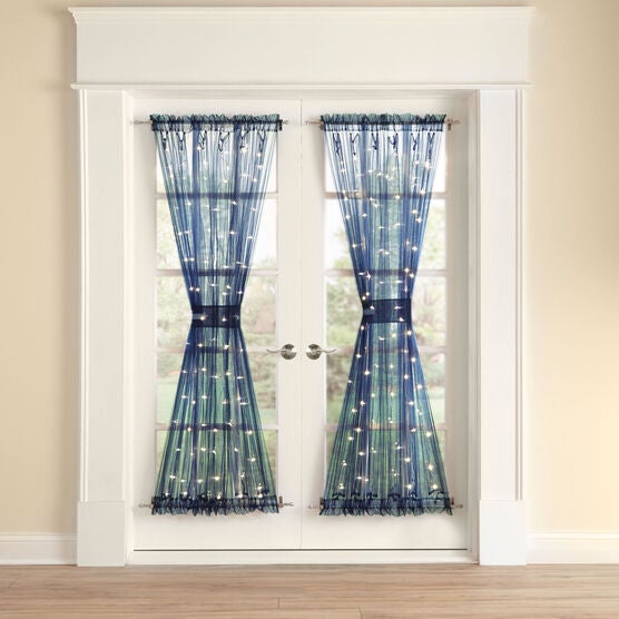 72' Pre-Lit Door Panel with Tiebacks, 72' Pre-Lit Door Panel with Tiebacks,