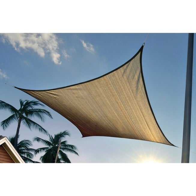Shade Sail Square - Heavyweight 16 x 16 ft. Sand, , alternate image number 4