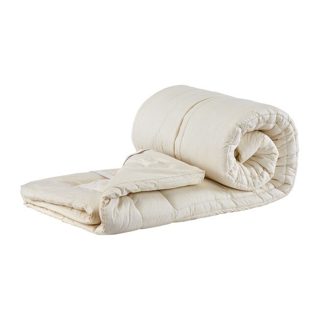 myTopper™ 100% Washable Wool Mattress Topper, WHITE, hi-res image number 0
