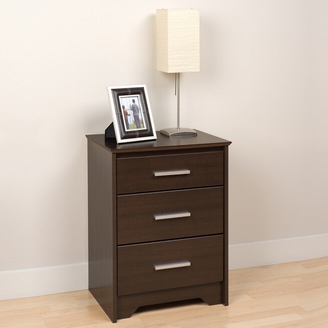 Coal Harbor 3-Drawer Tall Nightstand, ESPRESSO, hi-res image number 0