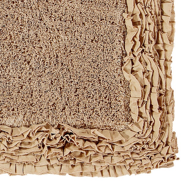 Shaggy Border Bath Rug Mat, 2 Pc Set (17 inches X 24 inches | 21 inches X 34 inches), , on-hover image number 1
