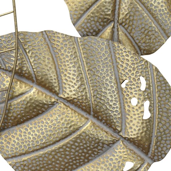 Metal Gold Leaves Centerpiece Wall Decor, , alternate image number null