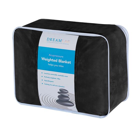 Plush 15lb Weighted Blanket with Washable Cover , , alternate image number null