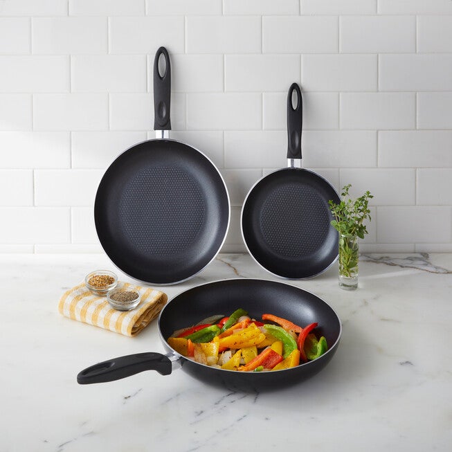 3-pc Professional Aluminum Pans, BLACK, hi-res image number 0