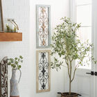 Set Of 2 Multi Colored Wood Rustic Wall Décor, , alternate image number null