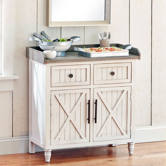 2-Door Cabinet, RUSTIC WHITE, hi-res image number null