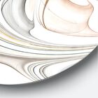 White Stained Glass Floral Art Modern Wall Clock, , alternate image number null